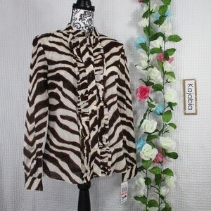 MICHAEL KORS Button Down Top NWT Size 10